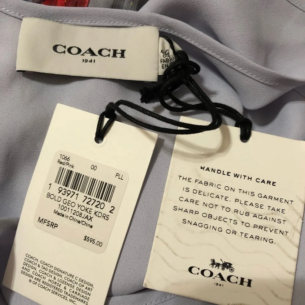 NWT COACH Geo Yoke Dress Size 00